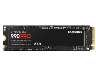 Disque SSD Samsung 990 PRO MZ-V9P2T0BW - M.2 2280 Interne - 2 To - PCI Express NVMe (PCI Express NVMe 4.0 x4) - Facteur de forme SSD: M.2, Vitesse de lecture: 7450 Mo/s, Vitesse d'écriture: 6900 Mo/s