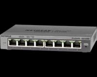 Commutateur Ethernet Netgear ProSafe Plus GS108E 8 Ports - 8 x Network (RJ-45) Ports - 10/100/1000Base-T - Non - 2 Layer Supported - Bureau, Fixation au mur