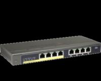Commutateur Ethernet Netgear ProSafe Plus GS108PE 8 Ports - 2 Couche supportée - Bureau, Fixation au mur - À vie Garantie limitée