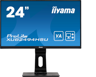 Ecran Plat 24" IIYAMA  ProLite XUB2493HS-B5 24" Class Full HD - 16:9 - Noir mat - 60,5 cm (23,8") Viewable - Technologie IPS - LED Rétroéclairage - Résolution 1920 x 1080 - 16,7 Millions de Couleurs - FreeSync - 250 cd/m² - 4 ms - 75 Hz Refresh Rate - HDMI - DisplayPort