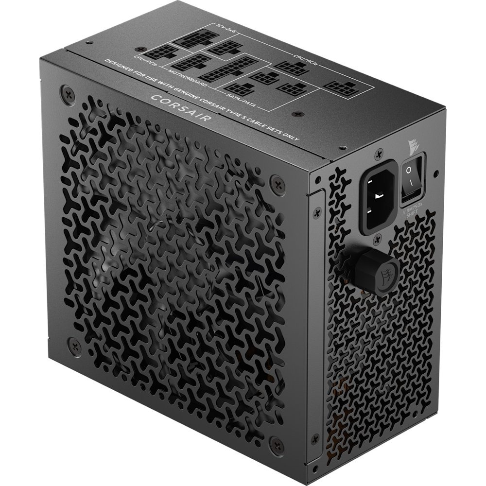 Corsair RM750x SHIFT (2025) alimentation ATX 750 W Cybenetics Gold entièrement modulaire ATX 3.1 PCIe 5.1 - Noir
