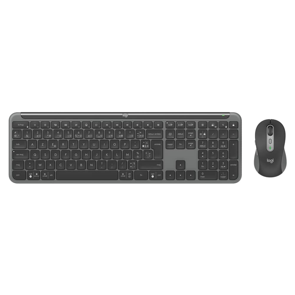 Logitech Signature Slim Combo MK950 for Business ensemble clavier + souris sans fil Logi Bolt / Bluetooth AZERTY - Graphite