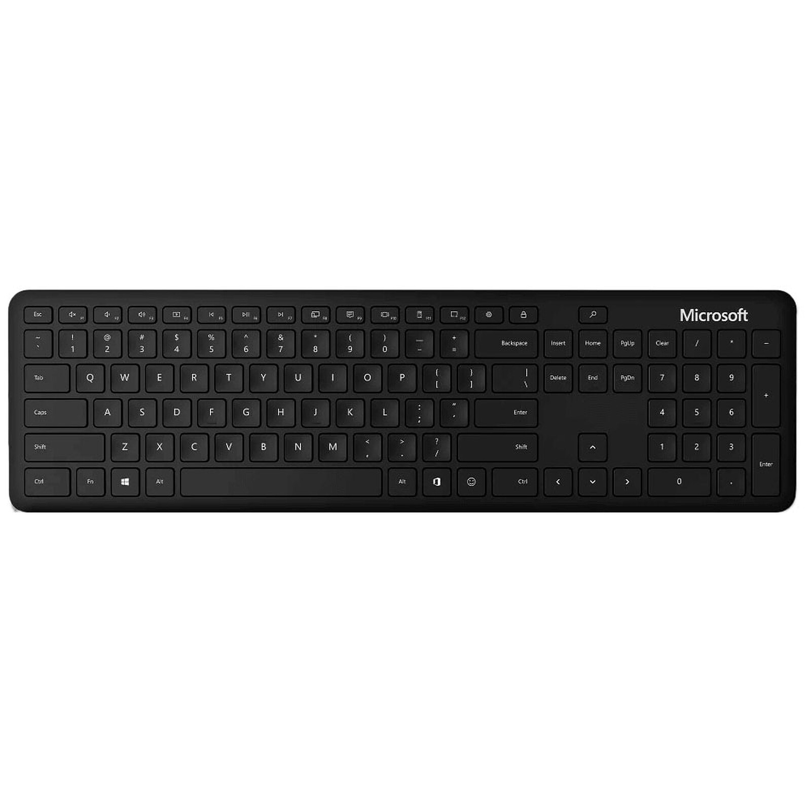 Microsoft Bluetooth Keyboard clavier sans fil Bluetooth AZERTY avec pavé numérique - Noir
