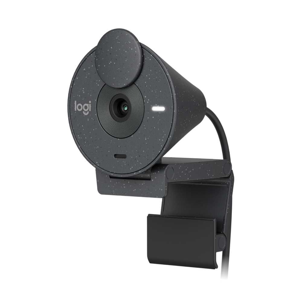 Logitech Brio 305 webcam professionnelle Full HD 1080p USB-C volet de confidentialité - Graphite
