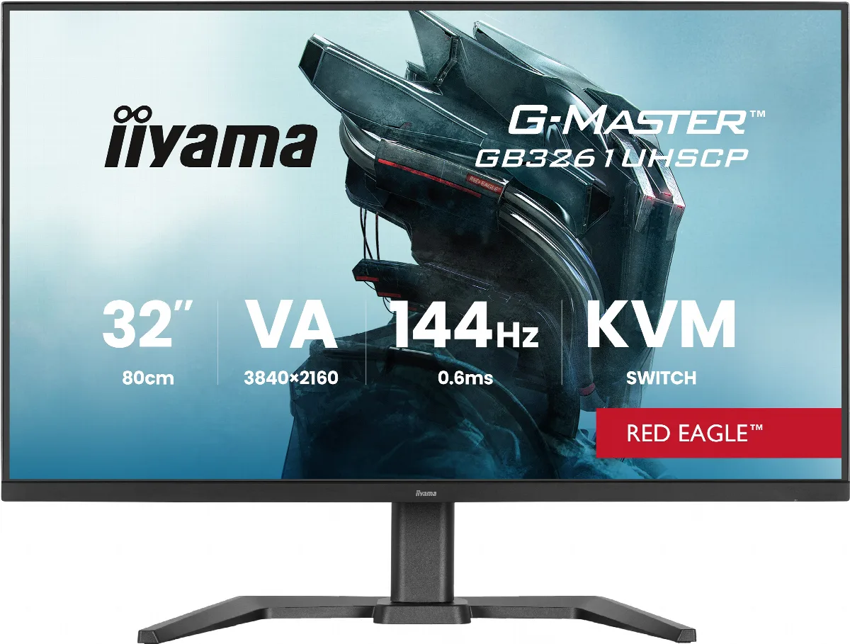 Moniteur LCD iiyama G-MASTER GB3261UHSCP-B1. Taille de l'écran: 80 cm (31.5"), Résolution de l'écran: 3840 x 2160 pixels, Type HD: 4K Ultra HD, Technologie d'affichage: LED, Temps de réponse: 0,6 ms, Format d'image: 16:9, Angle de vision horizontal: