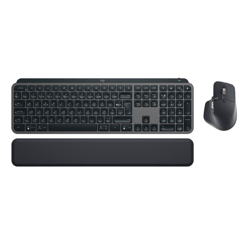 Logitech MX Keys Combo for Business Gen 2 ensemble clavier + souris MX Master 3S sans fil Bluetooth / Logi Bolt AZERTY - Graphite
