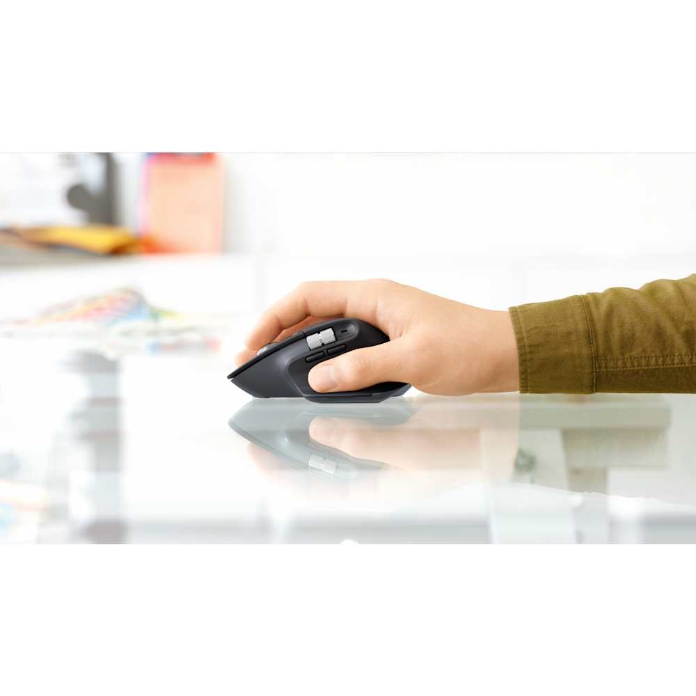 Logitech MX Master 3S souris sans fil Droitier Bluetooth Darkfield 8000 DPI clics silencieux - Graphite