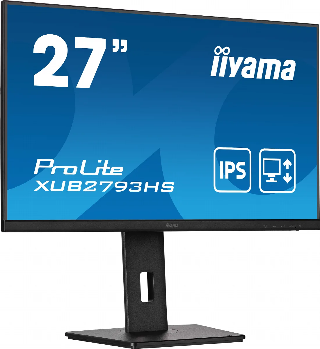 Ecran Plat 27" IIYAMA ProLite XUB2793HS-B7 27" Class Full HD - 16:9 - Noir mat - 68,6 cm (27") Viewable - Technologie IPS - LED Rétroéclairage - Résolution 1920 x 1080 - 16,7 Millions de Couleurs - Adaptive Sync - 300 cd/m² - 1 ms - 100 Hz Refresh Ra