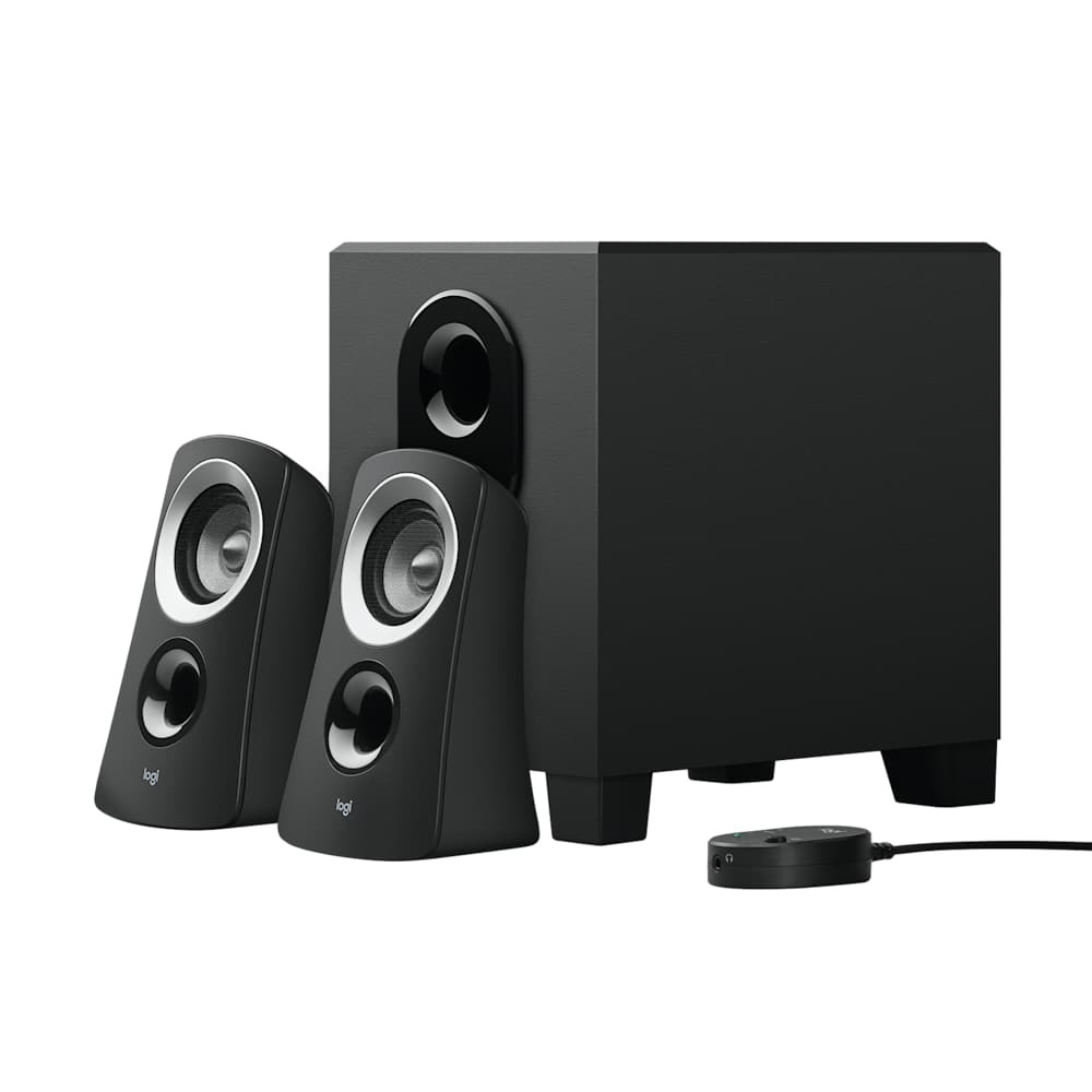Logitech Z313 système d'enceintes 2.1 avec caisson de basses 25 W RMS jack 3,5 mm - Noir