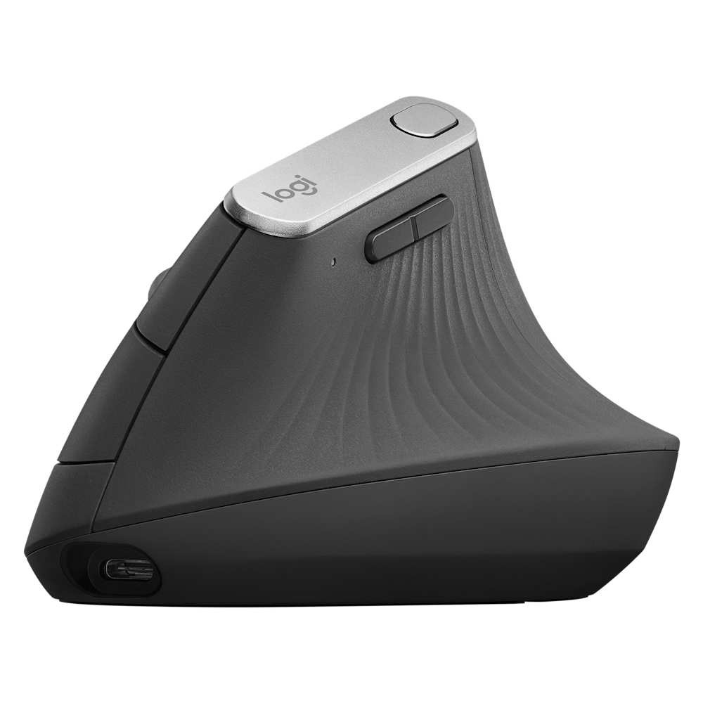 Logitech MX Vertical souris ergonomique verticale sans fil Droitier Bluetooth / Unifying 4000 DPI - Graphite