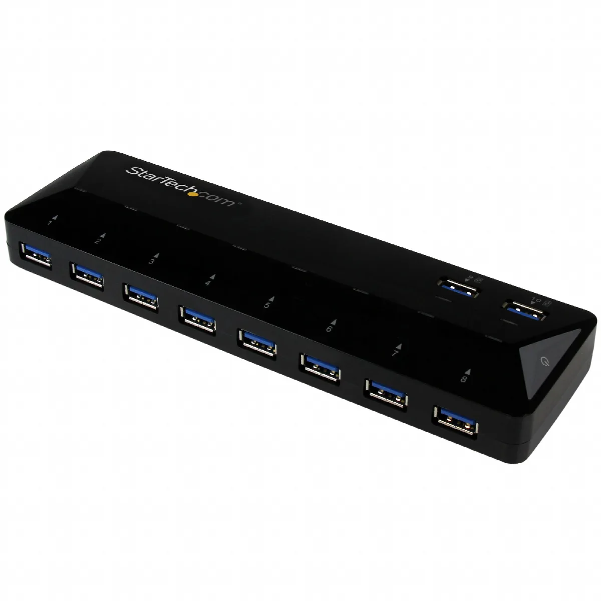 StarTech.com Concentrateur USB 3.0 (5Gbps) 10 ports avec Ports de Charge et de Synchronisation - 8 x USB-A, 2 x USB-A ports de Charge Rapide - Concentrateur USB Multiport Alimenté