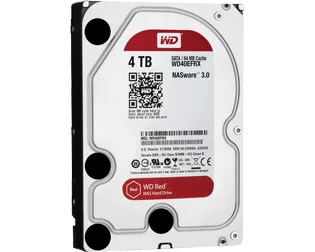 WESTERN DIGITAL Disque dur WD Red Plus WD40EFZZ - 3.5" - 4 To - Enregistrement magnétique conventionnel (CMR) Methode - SATA - NAS, Ordinateur de bureau Appareil compatible - 5400trs/mn - 180 To TBW