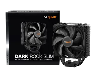 BEQUIET Ventilateur Be Quiet! DARK ROCK SLIM Ventilateur 120mm pour processeur - Compatible Intel 1700/775/ 115x/1366/2011-v3 et AMD 754/ 939/ 940/ AM2+/ AM3+/FM1/ FM2+ - Square ILM - 23.6 dBA - 4 caloducs en cuivre haute performance