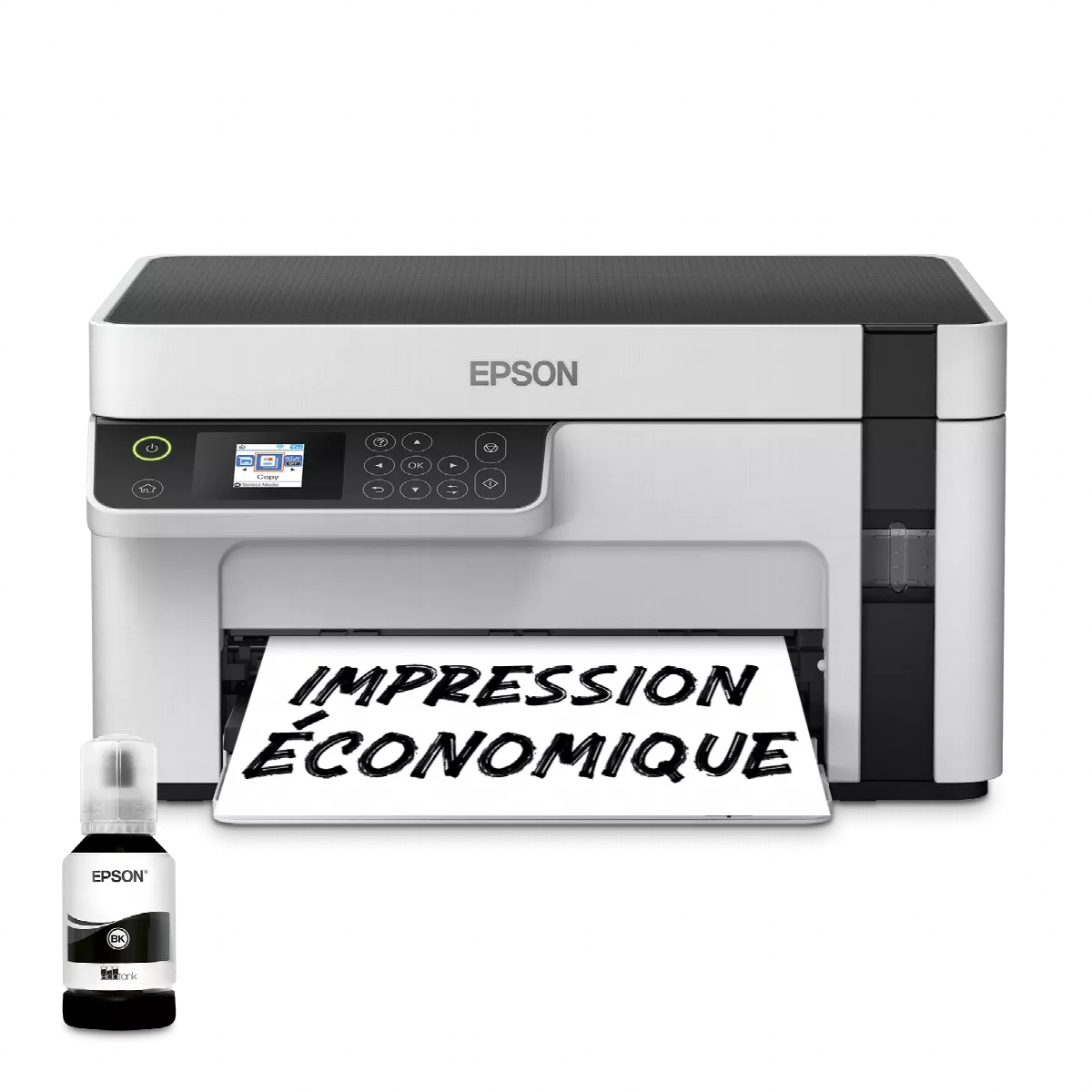 EPSON Imprimante multifonction monochrome A4 EcoTank ET-M2120 avec réservoir d’encre et Wi-Fi