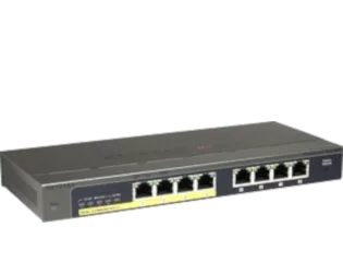 Commutateur Ethernet Netgear ProSafe Plus GS108PE 8 Ports - 2 Couche supportée - Bureau, Fixation au mur - À vie Garantie limitée