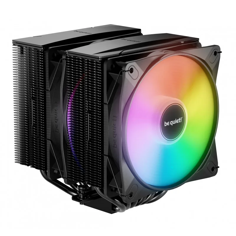 bequiet Ventilateur Be Quiet! PURE ROCK Pro 3 LX Black Ventilateur pour processeur ARGB - 2 x Light Wings LX 120mm PWM - Compatible Intel 1851/1700/1200/1150/1151/1155 et AMD AM4/AM5 - 31.2 dBA - 61.8CFM