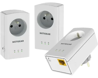 Adaptateur de réseau PowerLine - Netgear XAVT5421 - 3 - 2 x Réseau (RJ45) - 500 Mbps PowerLine - HomePlug AV+