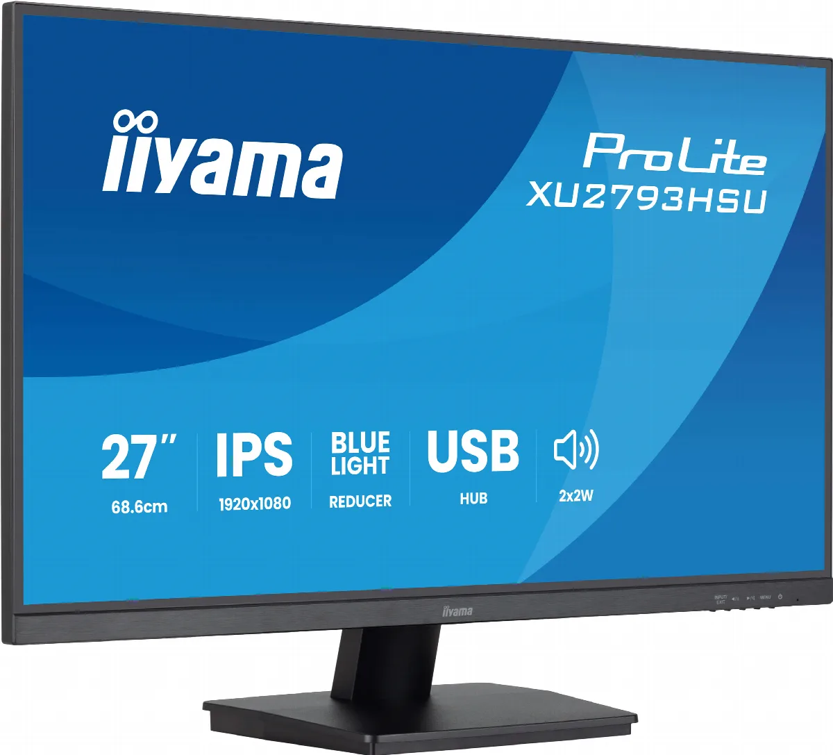Ecran Plat 27" IIYAMA ProLite XU2793HSU-B7 27" Class Full HD - 16:9 - Noir mat - 68,6 cm (27") Viewable - Technologie IPS - LED Rétroéclairage - Résolution 1920 x 1080 - 16,7 Millions de Couleurs - FreeSync - 250 cd/m² - 1 msMPRT - 100 Hz Refresh Rat