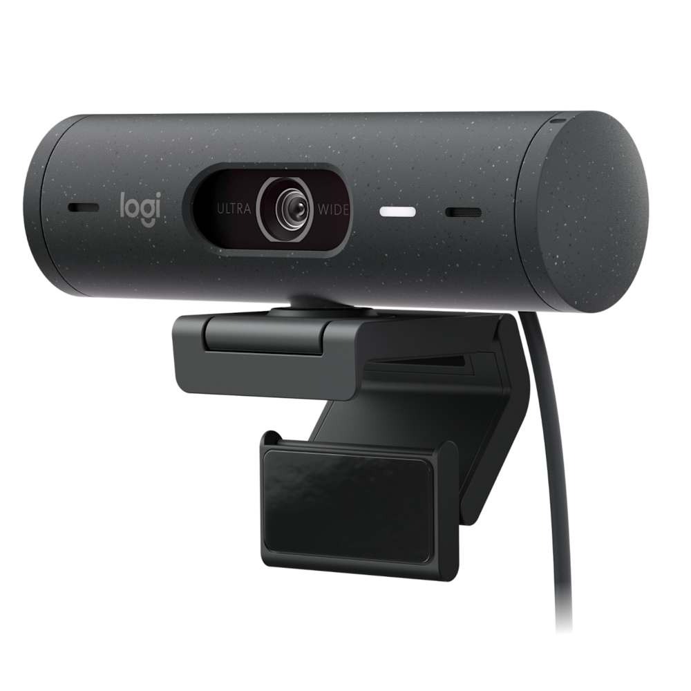 Logitech Brio 505 webcam professionnelle Full HD 1080p USB-C micro stéréo volet de confidentialité - Graphite
