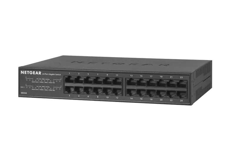 NETGEAR GS324 Non-géré Gigabit Ethernet (10/100/1000) Noir