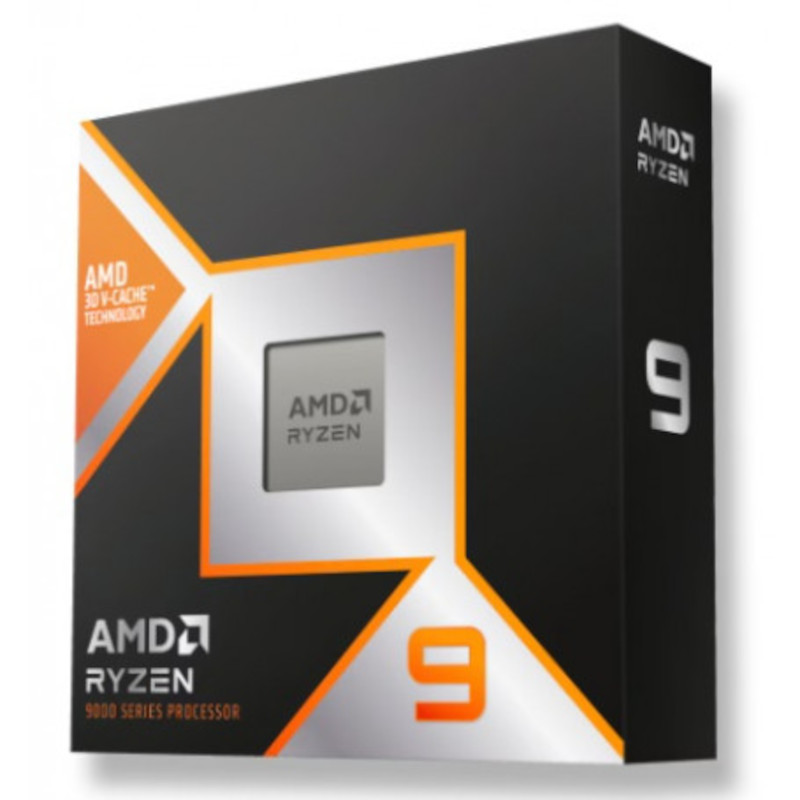 Processeur AMD Ryzen 9 9950X3D (4.3 GHz / 5.7 GHz) Processeur 16-Core 32-Threads socket AM5 GameCache 144 Mo 4 nm TDP 170W (version tray sans ventilateur - garantie constructeur 3 ans)