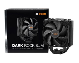 Ventilateur Be Quiet! DARK ROCK SLIM Ventilateur 120mm pour processeur - Compatible Intel 1700/775/ 115x/1366/2011-v3 et AMD 754/ 939/ 940/ AM2+/ AM3+/FM1/ FM2+ - Square ILM - 23.6 dBA - 4 caloducs en cuivre haute performance