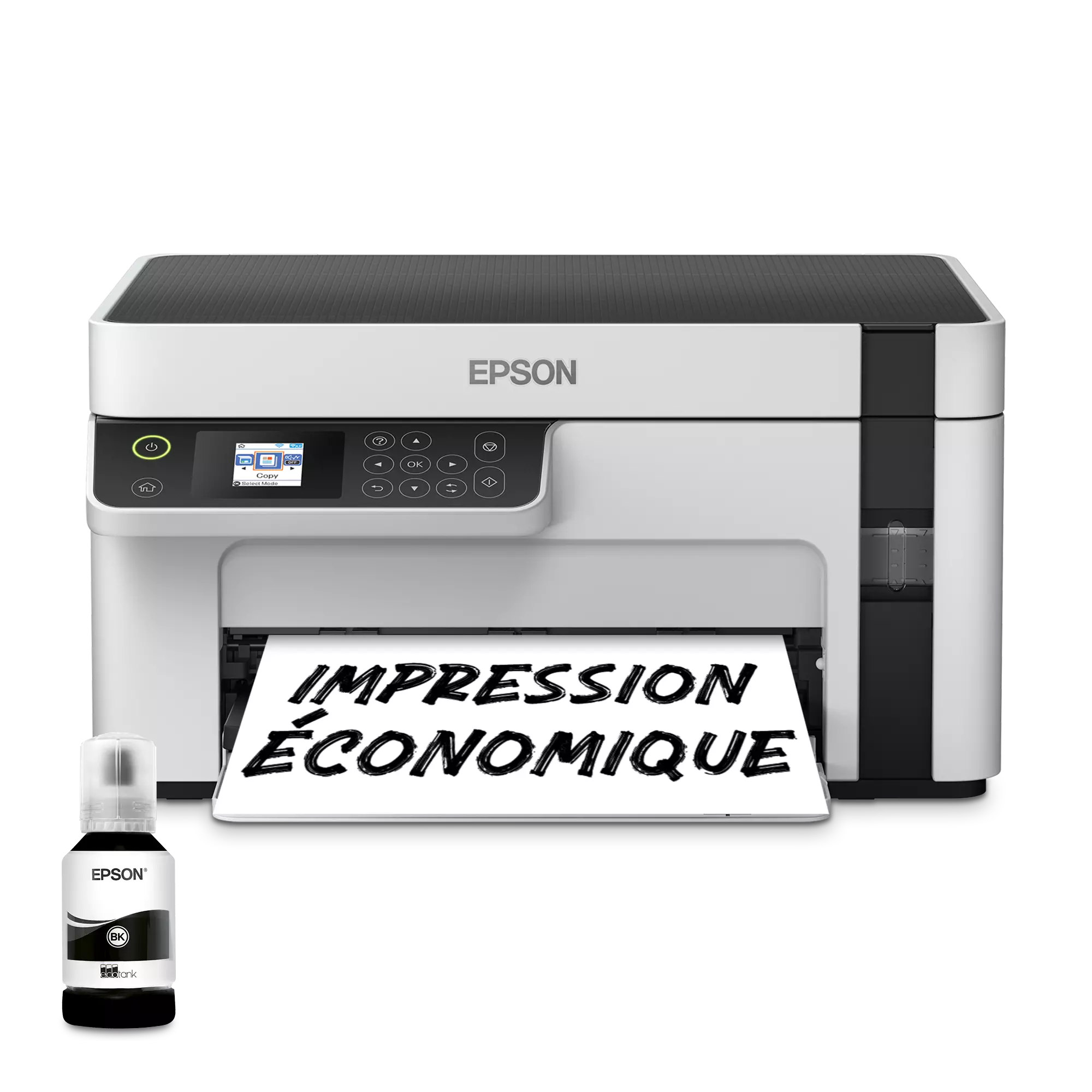 Imprimante multifonction monochrome A4 EcoTank ET-M2120 avec réservoir d’encre et Wi-Fi 