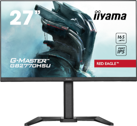 Moniteur LCD IIYAMA G-MASTER Red Eagle GB2770HSU-B5 27" Class Full HD - 16:9 - Noir mat - 68,6 cm (27") Viewable - Fast IPS - LED Rétroéclairage - Résolution 1920 x 1080 - 16,7 Millions de Couleurs - FreeSync Premium - 250 cd/m² - 800 µs - 165 Hz Refresh Rate - HDMI - DisplayPort - Hub USB