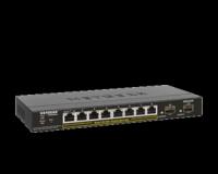 Commutateur Ethernet Netgear GS310TP 8 Ports Gérable - 4 Couche supportée - Modulaire - Paire torsadée, Fibre Optique - Bureau, Fixation au mur, Sous table