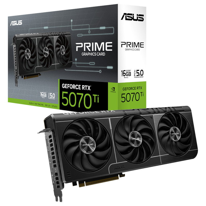 Carte Vidéo - Circuit NVIDIA ASUS PRIME GeForce RTX 5070 Ti 16GB GDDR7 OC Edition