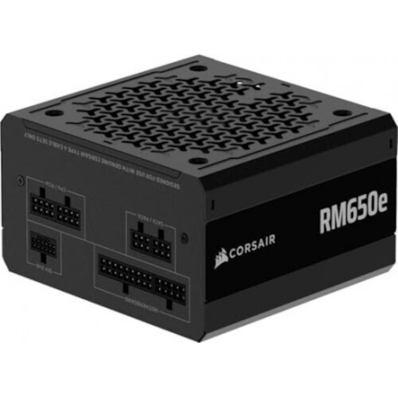Alimentation CORSAIR RM650e 650Watt, ATX, Modulaire - 650W - ATX 3.1 - PCIe 5.1 - Cybenetics GOLD Certified