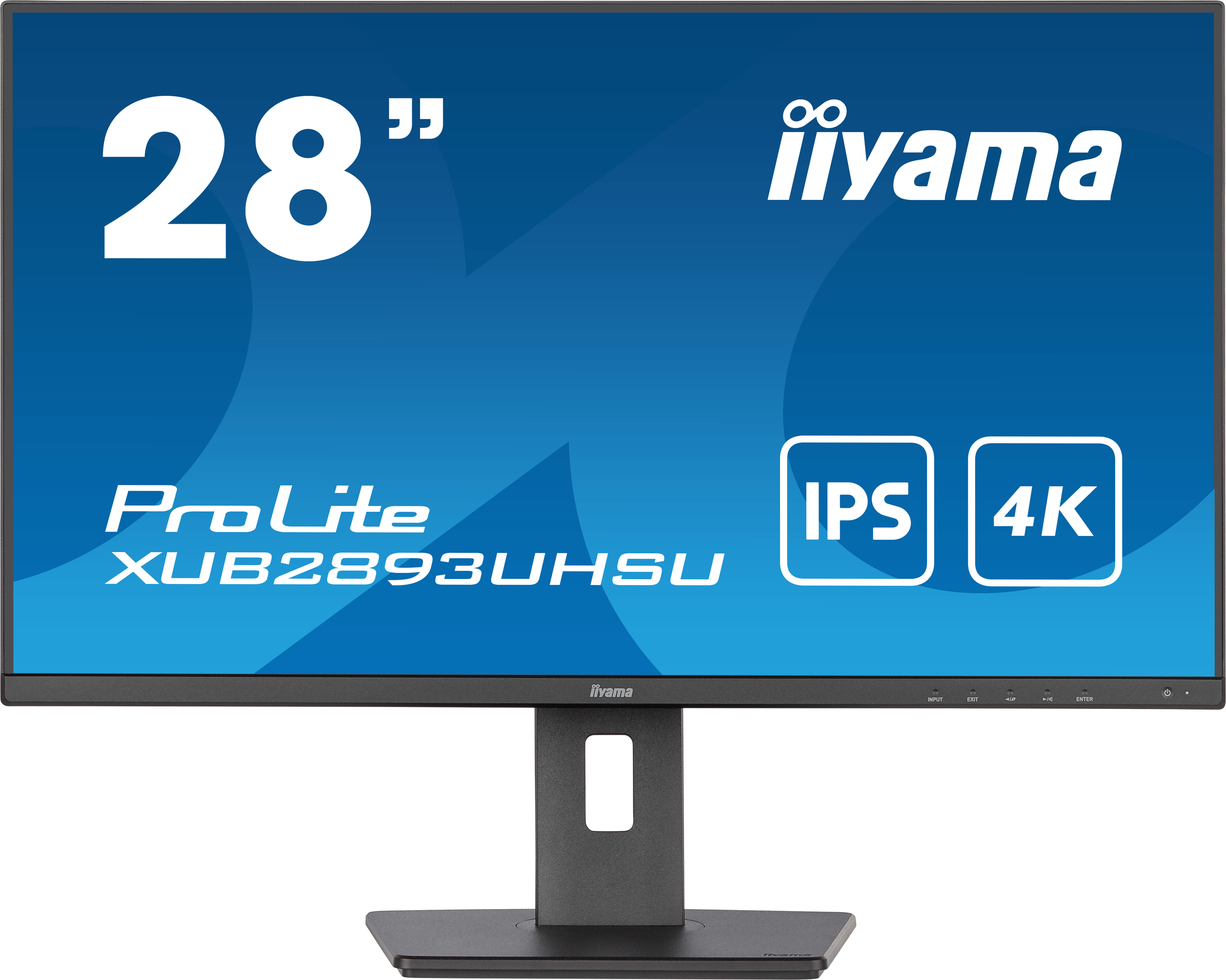 Moniteur LCD iiyama ProLite XUB2893UHSU-B5 71,1 cm (28") 4K UHD - 16:9 - Noir mat - 711,20 mm Class - Technologie IPS - LED Rétroéclairage - Résolution 3840 x 2160 - 1,07 milliards de couleurs - 300 cd/m² - 3 ms - 60 Hz Refresh Rate - HDMI - DisplayPort - Hub USB