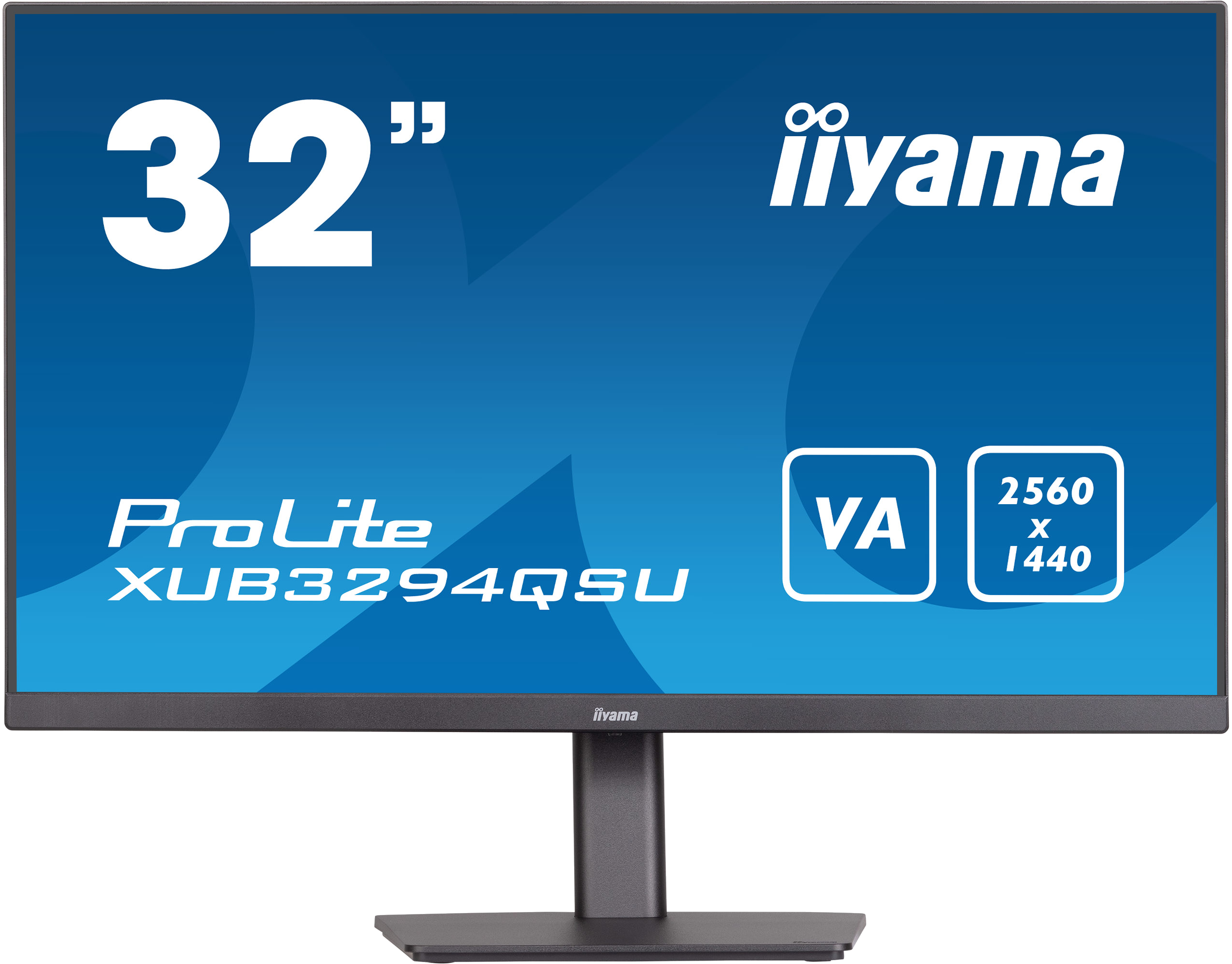 Moniteur LCD iiyama ProLite XUB3294QSU-B1 80 cm (31,5") WQHD - 16:9 - Noir mat - 812,80 mm Class - Vertical Alignment (VA) - Résolution 2560 x 1440 - 16,7 Millions de Couleurs - 250 cd/m² - 4 ms - 75 Hz Refresh Rate - HDMI - DisplayPort - Hub USB