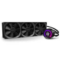NZXT Kraken Z73 360 mm - Affichage LCD personnalisable - Alimenté par CAM V4 - Connecteur RGB - Ventilateurs de radiateur Aer P 120 mm (3 inclus)